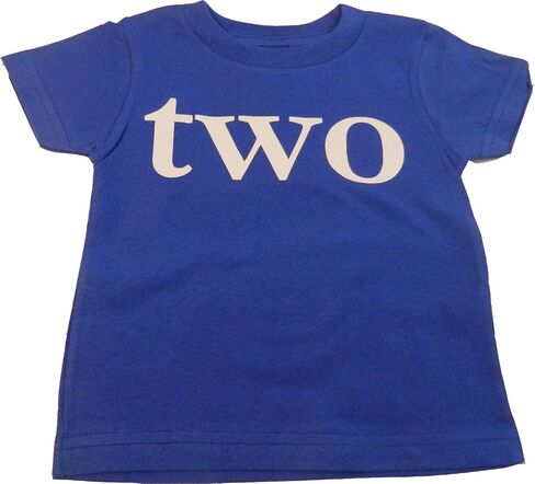 Custom Kingdom Baby Boys' Two Second Birthday T-Shirt Blue in Kuwait