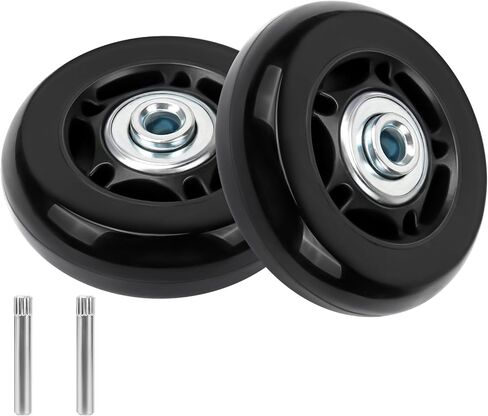 Replacement Smooth Glide Wheels Compatible with Pelican 1510 & 1560 case, Upgrade Heavy Duty Replacement Caster Wheels, Black Durable Rolling Wheels - 2 Pack in Kuwait