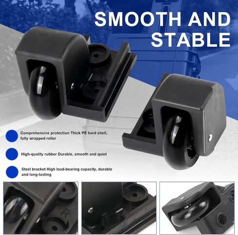 Replacement Wheel Housings Left Right Kit Compatible with Pelican 1510/1560 Rolling Hard Case in Kuwait