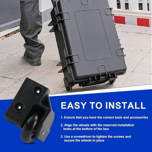 Replacement Wheel Housings Left Right Kit Compatible with Pelican 1510/1560 Rolling Hard Case in Kuwait