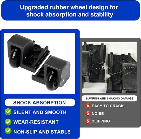Replacement Wheel Housings Left Right Kit Compatible with Pelican 1510/1560 Rolling Hard Case in Kuwait