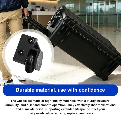 Replacement Wheel Housings Left Right Kit Compatible with Pelican 1510/1560 Rolling Hard Case in Kuwait