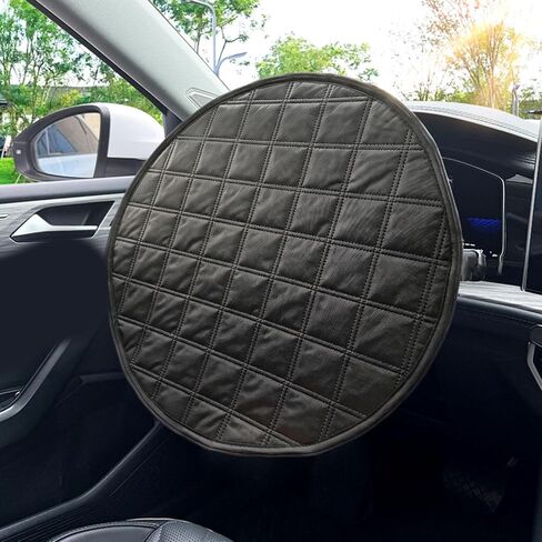 Sunshade Cover 43 Cm Foldable Heat Blocker for Parked Cars, Quilted Multi-Layer Interior Care Accessory in Kuwait