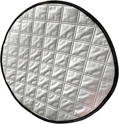 Sunshade Cover 43 Cm Foldable Heat Blocker for Parked Cars, Quilted Multi-Layer Interior Care Accessory in Kuwait