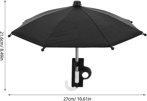 Artibetter Universal Car Phone Sun Shade Umbrella with Clamp-on Design, Anti-Slip Metal and Polyester Fiber Holder for Multivehicle Use, Navigation, and Damage-Free Installation in Kuwait