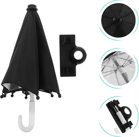 Artibetter Universal Car Phone Sun Shade Umbrella with Clamp-on Design, Anti-Slip Metal and Polyester Fiber Holder for Multivehicle Use, Navigation, and Damage-Free Installation in Kuwait