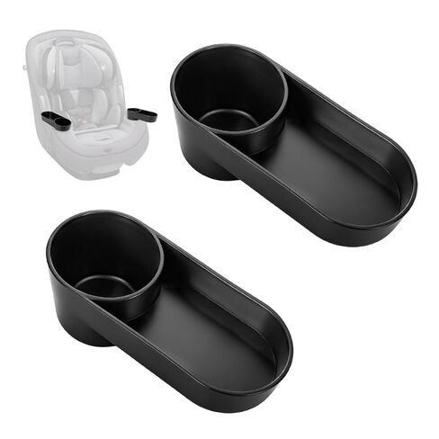 2Pcs Car Seat Snack Tray with Cup Holder Compatible with Safety 1st EverFit | Compatible with Safety 1st Grow & Go, Maxi-COSI Pria, Cosco All-in-One Car Seat (Model C6577), Dishwasher Safe Cleaning in Kuwait