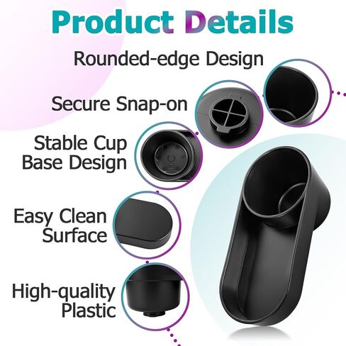 2Pcs Car Seat Snack Tray with Cup Holder Compatible with Safety 1st EverFit | Compatible with Safety 1st Grow & Go, Maxi-COSI Pria, Cosco All-in-One Car Seat (Model C6577), Dishwasher Safe Cleaning in Kuwait