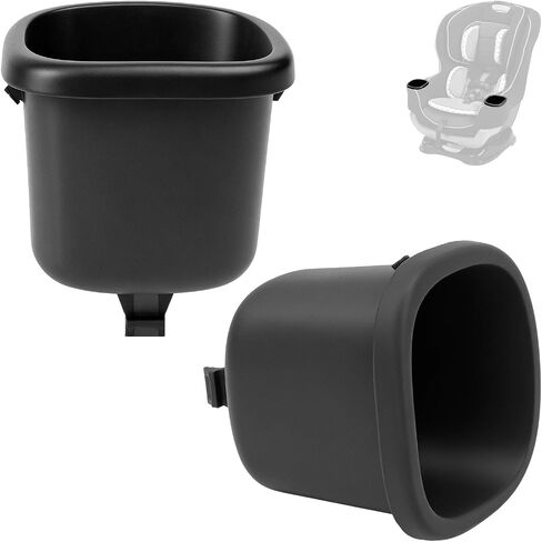 2 Pcs Replacement Cup Holder Compatible with Graco Extend2Fit 2-in-1 | Dishwasher Safe Single Cup Holder, Car Seat Replacement Parts, Fits Left or Right Side in Kuwait