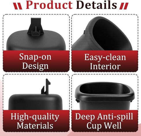 2 Pcs Replacement Cup Holder Compatible with Graco Extend2Fit 2-in-1 | Dishwasher Safe Single Cup Holder, Car Seat Replacement Parts, Fits Left or Right Side in Kuwait
