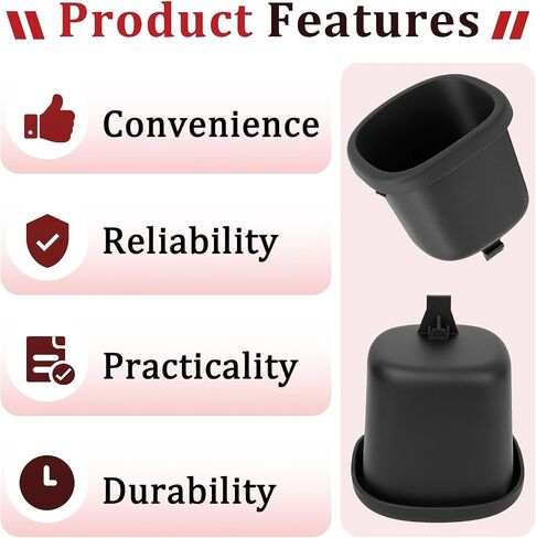 2 Pcs Replacement Cup Holder Compatible with Graco Extend2Fit 2-in-1 | Dishwasher Safe Single Cup Holder, Car Seat Replacement Parts, Fits Left or Right Side in Kuwait