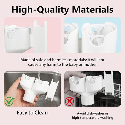 Compatible with Spectra S1/S2 (Round Hole) – Bottle Holder for Breast Pump, Hose Organizer Keeps Pumping Station Tidy, Portable Design for New Moms(Old Version Circular Hole) in Kuwait