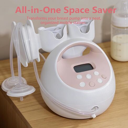 Compatible with Spectra S1/S2 (Round Hole) – Bottle Holder for Breast Pump, Hose Organizer Keeps Pumping Station Tidy, Portable Design for New Moms(Old Version Circular Hole) in Kuwait