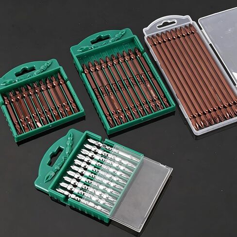 Double Cross Industrial Screwdriver Bits, Mirror Finish Double-Ended Magnetic Anti-Slip Small Head Driver Bits in Kuwait