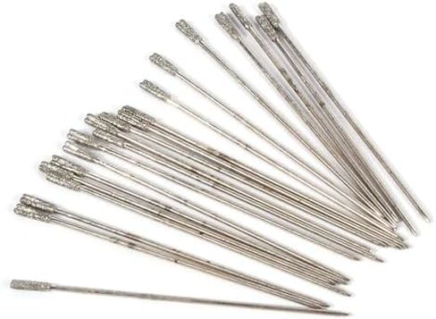 1mm Diamond Drill Bit, WIDELY to USE: Idea for Drill Holes on The Jewelry, Ceramic, Jade, Agate, Glass, Amber, and semiconductor Materials. Multi USE: Jewelry Drill, 20PCS Diamond in Kuwait