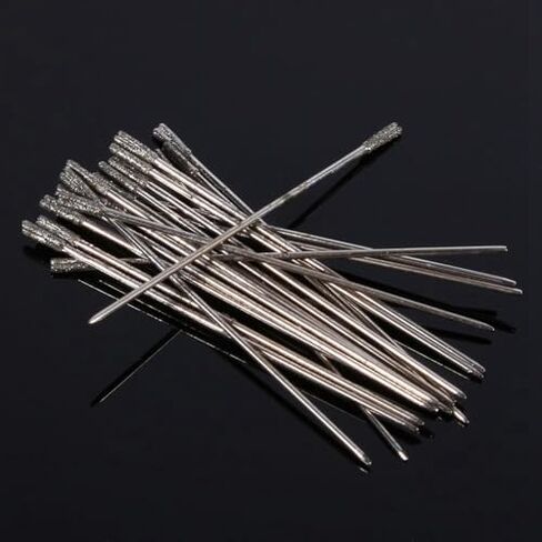 1mm Diamond Drill Bit, WIDELY to USE: Idea for Drill Holes on The Jewelry, Ceramic, Jade, Agate, Glass, Amber, and semiconductor Materials. Multi USE: Jewelry Drill, 20PCS Diamond in Kuwait