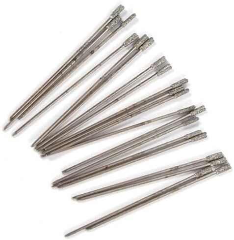 1mm Diamond Drill Bit, WIDELY to USE: Idea for Drill Holes on The Jewelry, Ceramic, Jade, Agate, Glass, Amber, and semiconductor Materials. Multi USE: Jewelry Drill, 20PCS Diamond in Kuwait