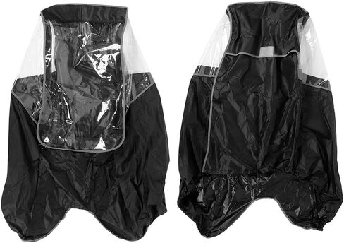 Yosoo Rain Cover for Kids with TPU Window and Sun Protection for Child Seat Up to 45 Inches (Black) in Kuwait