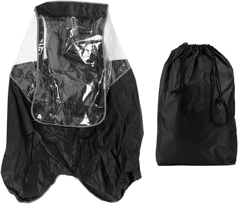 Yosoo Rain Cover for Kids with TPU Window and Sun Protection for Child Seat Up to 45 Inches (Black) in Kuwait