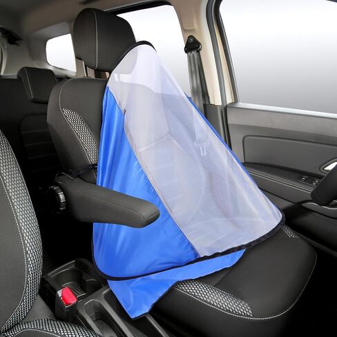 LABRIMP Car Sunshade UV Protection Sun Cover for Front Passenger Seat, Polyester Material with Steel Wire Frame, Breathable Design for Seasons Use, Auto Sun Protector and Shade Blocker in Kuwait