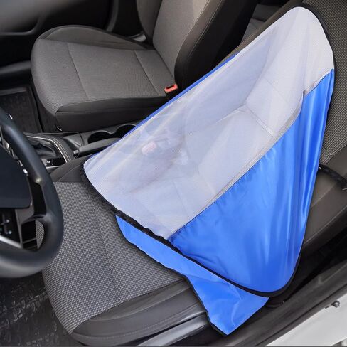 LABRIMP Car Sunshade UV Protection Sun Cover for Front Passenger Seat, Polyester Material with Steel Wire Frame, Breathable Design for Seasons Use, Auto Sun Protector and Shade Blocker in Kuwait