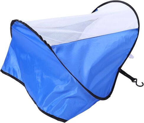 ibasenice Portable Vehicle Sunshade UV Protection and Air Conditioning Shield for Front Passenger Seat, Blue Polyester and Steel Wire Glare Shield Suitable for Seasons Use in Kuwait