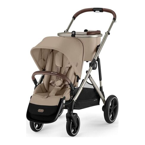 CYBEX Gazelle S Stroller - Taupe Frame with Almond Beige Seat in Kuwait