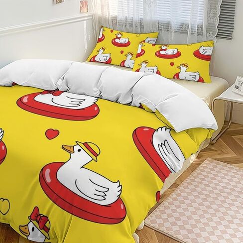 Cartoon Rabbit Sunflower Breathable Sheets and Pillowcase Set 3 Piece Hotel Wrinkle Free Sheets Durable Easy Fit Shrinkage and Fade Resistant 102"x90" in Kuwait