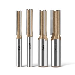 3-Flute Straight Router Bit 1/2" Shank 3/8" Dia in Kuwait