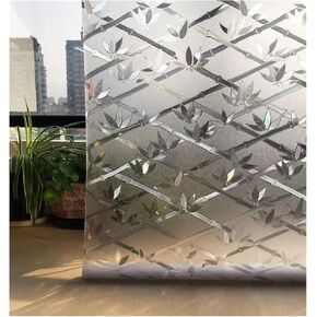 3D Rainbow Window Film Privacy Mosaic Decoration Static Cling Adhesive UV Blocking Heat Control Stained Glass Stickers for Room(Color 3,45X500 CM) in Kuwait