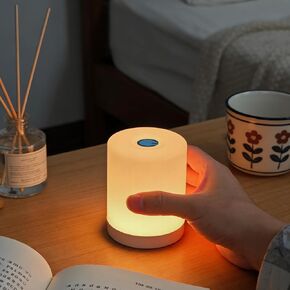 DAZZY DOT Rechargeable Baby Night Light, Dimmable Touch Nursery Lamp | 2600mAh battery, warm yellow glow, ABS material, USB-C charging, for breastfeeding, diaper changes, bedside, travel in Saudi Arabia