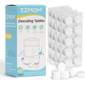 Descaling Tablets for Baby Bottle Washer, 40 Count | Remove Limescale & Mineral Buildup, Compatible with Momcozy Grownsy Baby Brezza Baby Bottle Washer in Kuwait