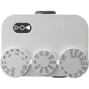 Camera Top Light Meter, Film Camera Exposure Meter, 3 Dials Retro Exposure Indicator, High Precision, Multiple Metering Modes, 20 Hours Endurance, Compatible with Film Cameras White in Saudi Arabia