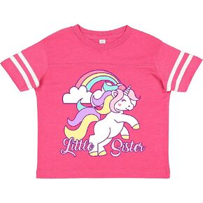 تي شيرت Inktastic Little Sister Unicorn للأطفال الصغار in Kuwait