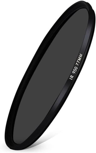 49mm-82mm Infrared Infrared Filter 680NM 720NM 760NM 850NM 950NM Fun Art Photography Filter(52mm,850nm) in Kuwait