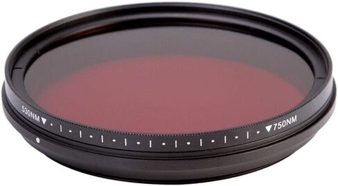 Adjustable IR Lens Filter Pass Infra-Red 530nm to 750nm 590nm 680nm 720nm(58mm) in Kuwait