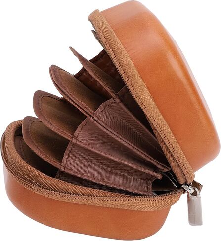 Camera Filter Storage Bag, Vintage PU Leather 8 Layers Organizer, Water & Shock Proof Protective Pouch for ≤95mm Filters, Designed with 8 Layers in Kuwait