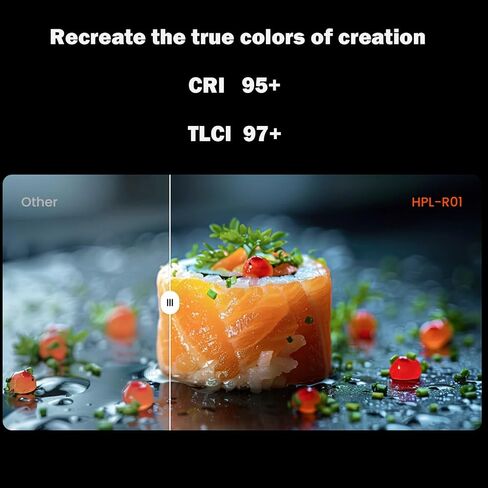 Hohem HPL-R01 Photography Lighting, On Camera Light, RGB Video Light, 130 Minutes Portable Camera Light, CCT 2500K-9000K, CRI 95+, TLCI 97+, 24 FX Effects, 10W Output for TikTok, Content Creator in Kuwait