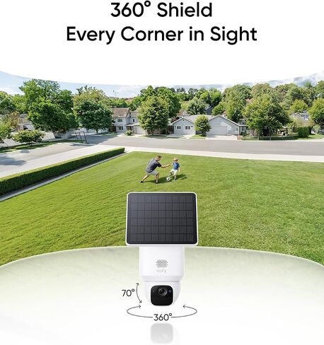 eufy Security SoloCam E30, 4-Cam Kit, 2K Solar Security Camera (Renewed) | 360° Coverage, Pan & Tilt, AI Tracking, 2K Clarity, No Monthly Fee, Built-in Local Storage (Up to 16TB) in Kuwait