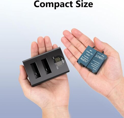 2 Pack MAX2 Batteries with Dual Battery Charger for GoPro MAX 2 ONLY | for GoPro MAX2 ONLY, 2Pcs Batteries 1960mAh Capacity Each, Dual Charger with Large LCD Indicator in Kuwait