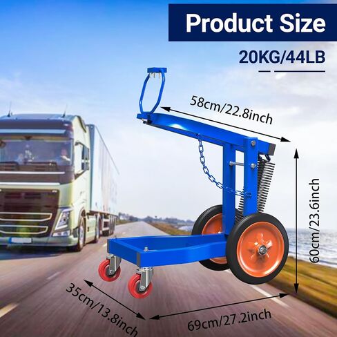 Mobile Air Impact Wrench Holder, 1 Inch Air Impact Gun Holder with dual position adjustable arm, free height adjustment, 360° rotation, ideal for trucks&semis, buses, and other heavy vehicles in Kuwait