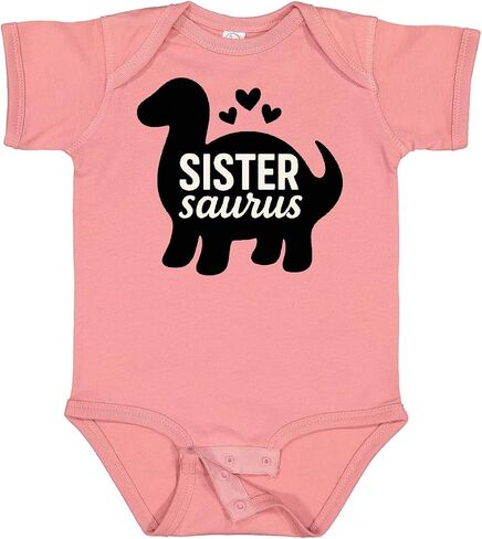 inktastic Sister Saurus Dinosaur Baby Bodysuit in Kuwait