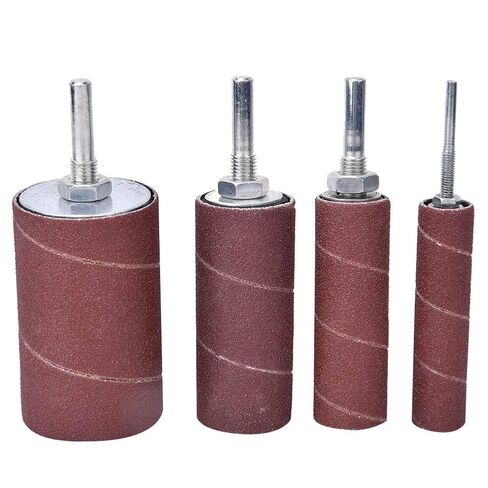 ZJchao Drum Sander, Sanding Drum Sleeve Kit Drill Press Sanding Kit Drill Bit Sander Attachment Attachment Metal Wood Polishing Tool Woodworking Abrasive Sleeve in Kuwait