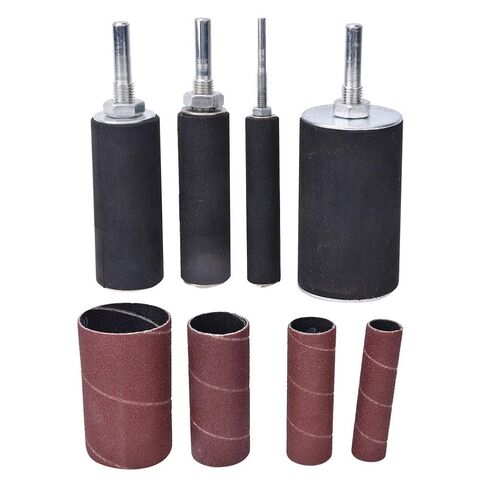 ZJchao Drum Sander, Sanding Drum Sleeve Kit Drill Press Sanding Kit Drill Bit Sander Attachment Attachment Metal Wood Polishing Tool Woodworking Abrasive Sleeve in Kuwait