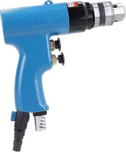Pneumatic Drill, 2600RPM Speed Adjustable and Reversible Rotation Air Drill, Portable Pneumatic Drilling Tool with 1/4 Inch Connection for Furniture Machine Production Maintenance in Kuwait