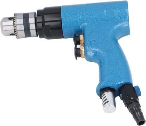 Pneumatic Drill, 2600RPM Speed Adjustable and Reversible Rotation Air Drill, Portable Pneumatic Drilling Tool with 1/4 Inch Connection for Furniture Machine Production Maintenance in Kuwait
