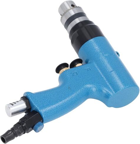 Pneumatic Drill, 2600RPM Speed Adjustable and Reversible Rotation Air Drill, Portable Pneumatic Drilling Tool with 1/4 Inch Connection for Furniture Machine Production Maintenance in Kuwait