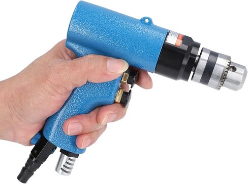 Pneumatic Drill, 2600RPM Speed Adjustable and Reversible Rotation Air Drill, Portable Pneumatic Drilling Tool with 1/4 Inch Connection for Furniture Machine Production Maintenance in Kuwait