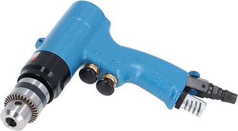 Pneumatic Drill, 2600RPM Speed Adjustable and Reversible Rotation Air Drill, Portable Pneumatic Drilling Tool with 1/4 Inch Connection for Furniture Machine Production Maintenance in Kuwait