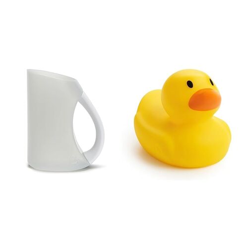 Munchkin 2-Piece Baby Bath Set with Rinse Shampoo Bath Rinser and White Hot Safety Bath Ducky in Kuwait
